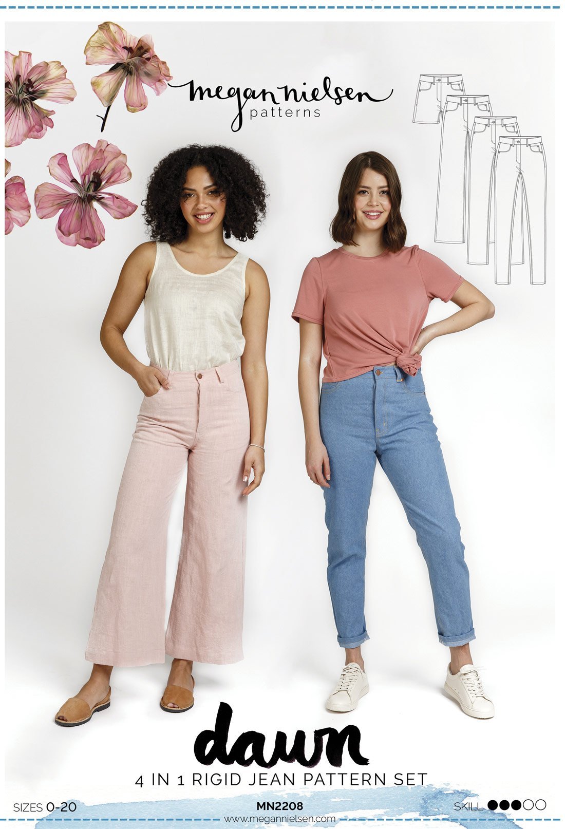 Megan Nielsen - Dawn Jeans (4 in 1!) - Size 0-20