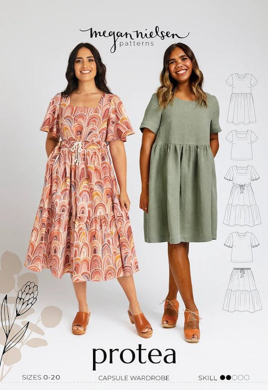 Megan Nielsen - Protea Capsule Wardrobe - Top, Skirt and Dress